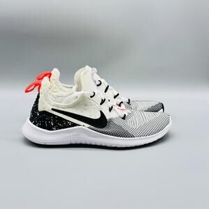 Nike Shoes Womens 6 White Black Free RN 2018 Athletic Running Sneakers